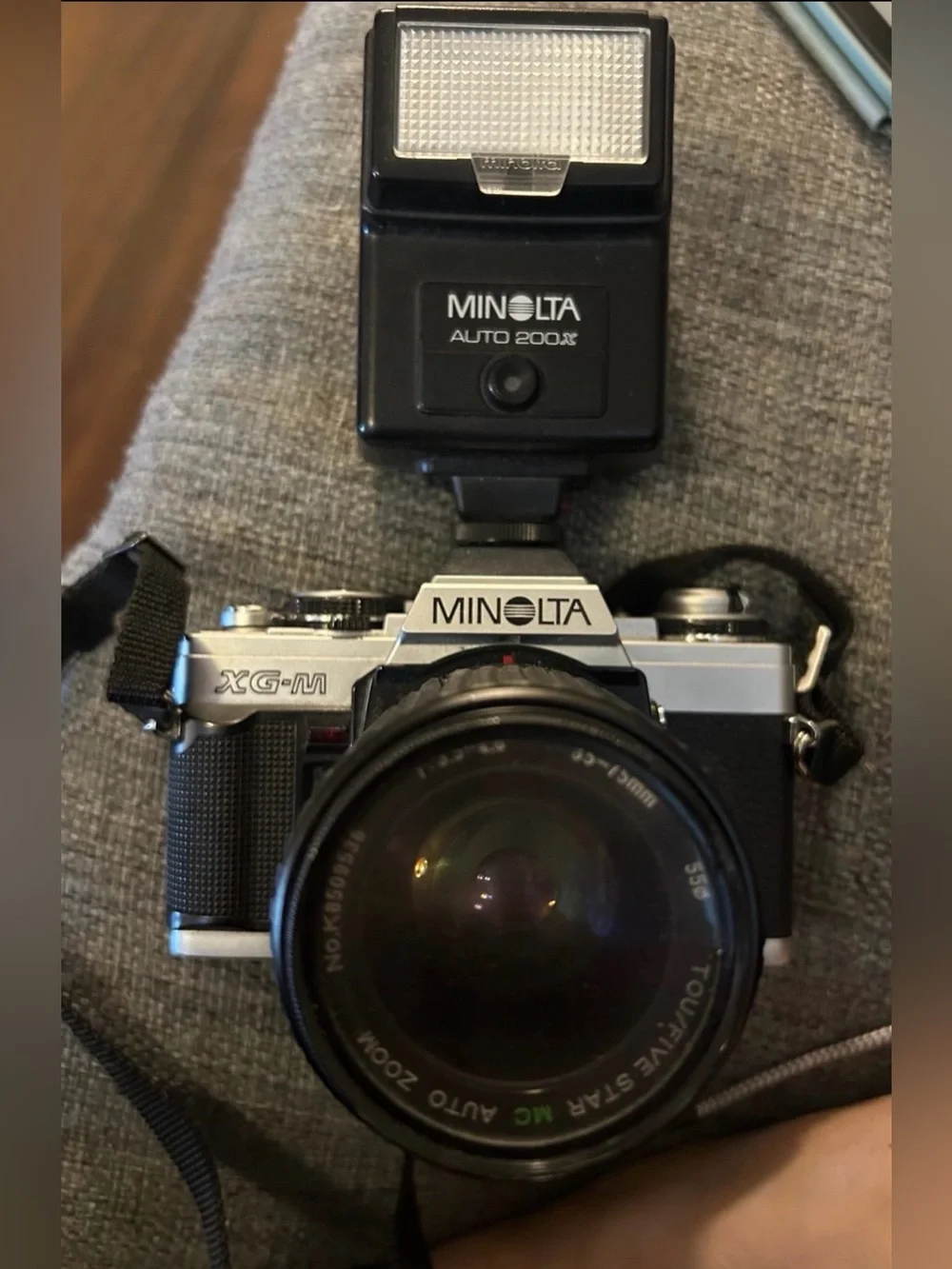 Minolta XG-M Classic 35mm Film Camera in Silver and Black